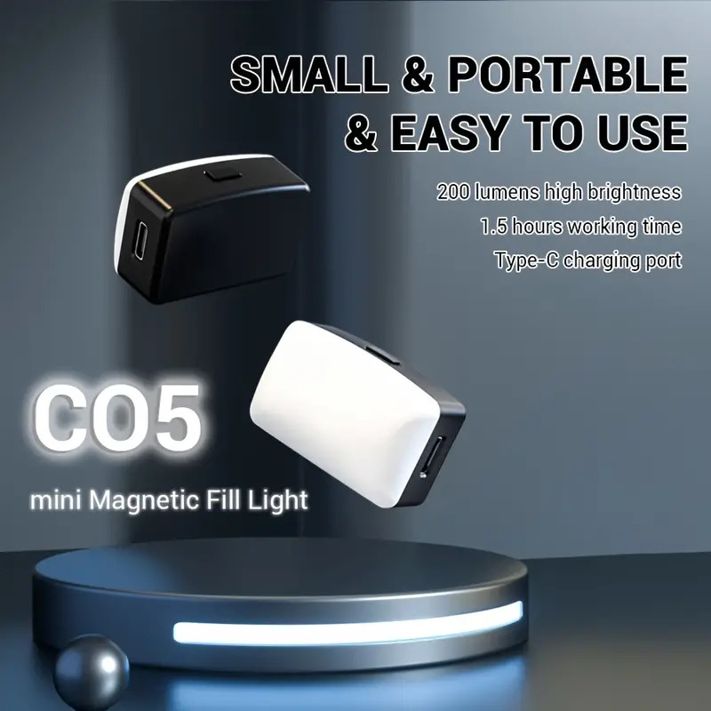 Photography Lighting Devices - Mini magnético led selfie luz para