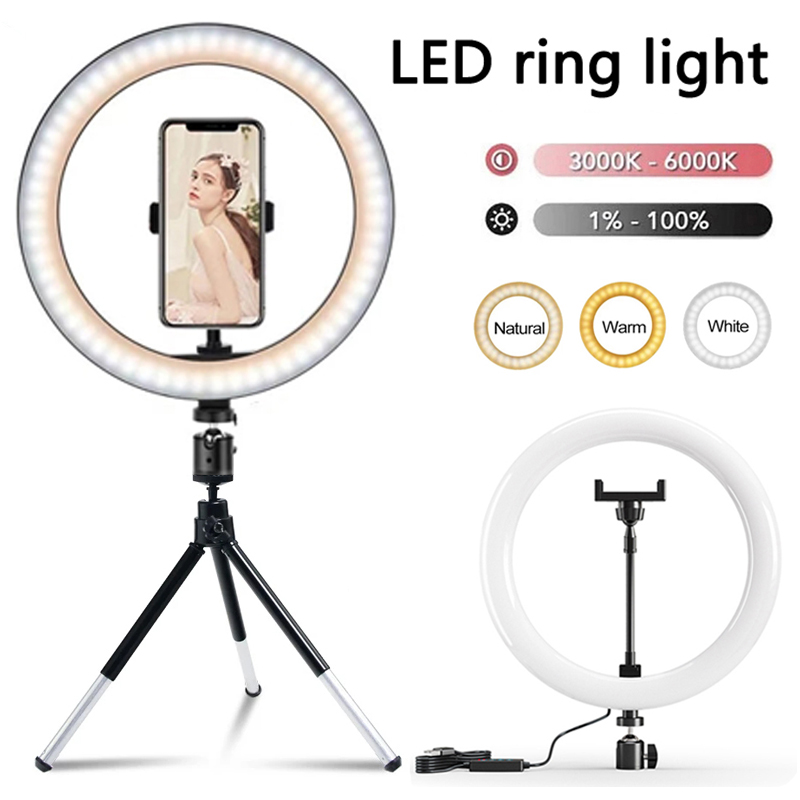 Anel de luz LED de 12 polegada - Photography Lighting Youtube avaliação e preço