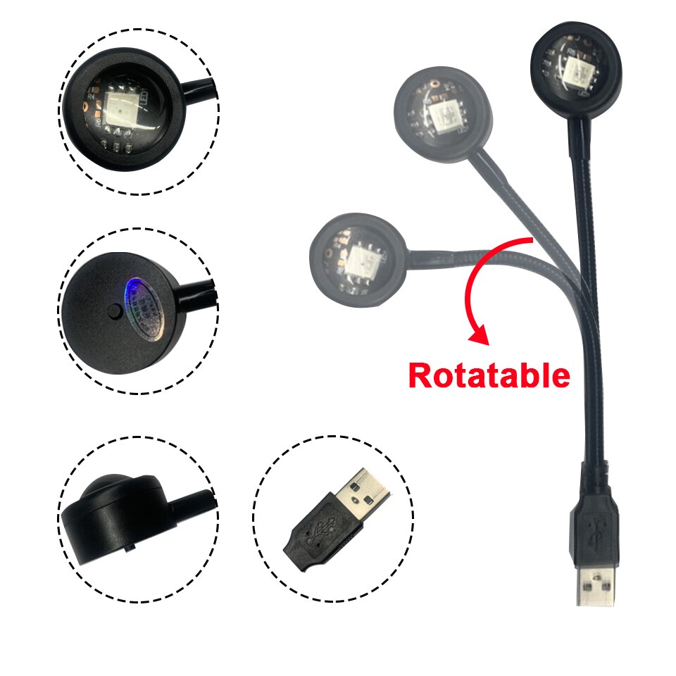 Lâmpada USB Colorida com Gradi - Photography Lighting Home avaliação e preço