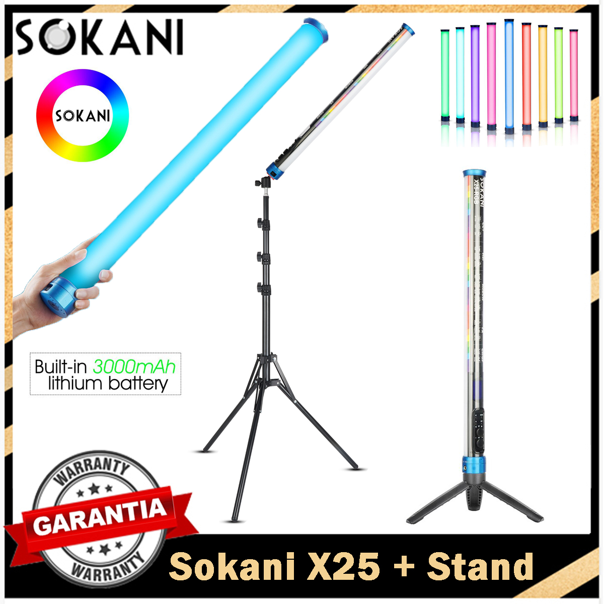Sokani X25 RGB LED Video Light - Photography Lighting Youtube avaliação e preço
