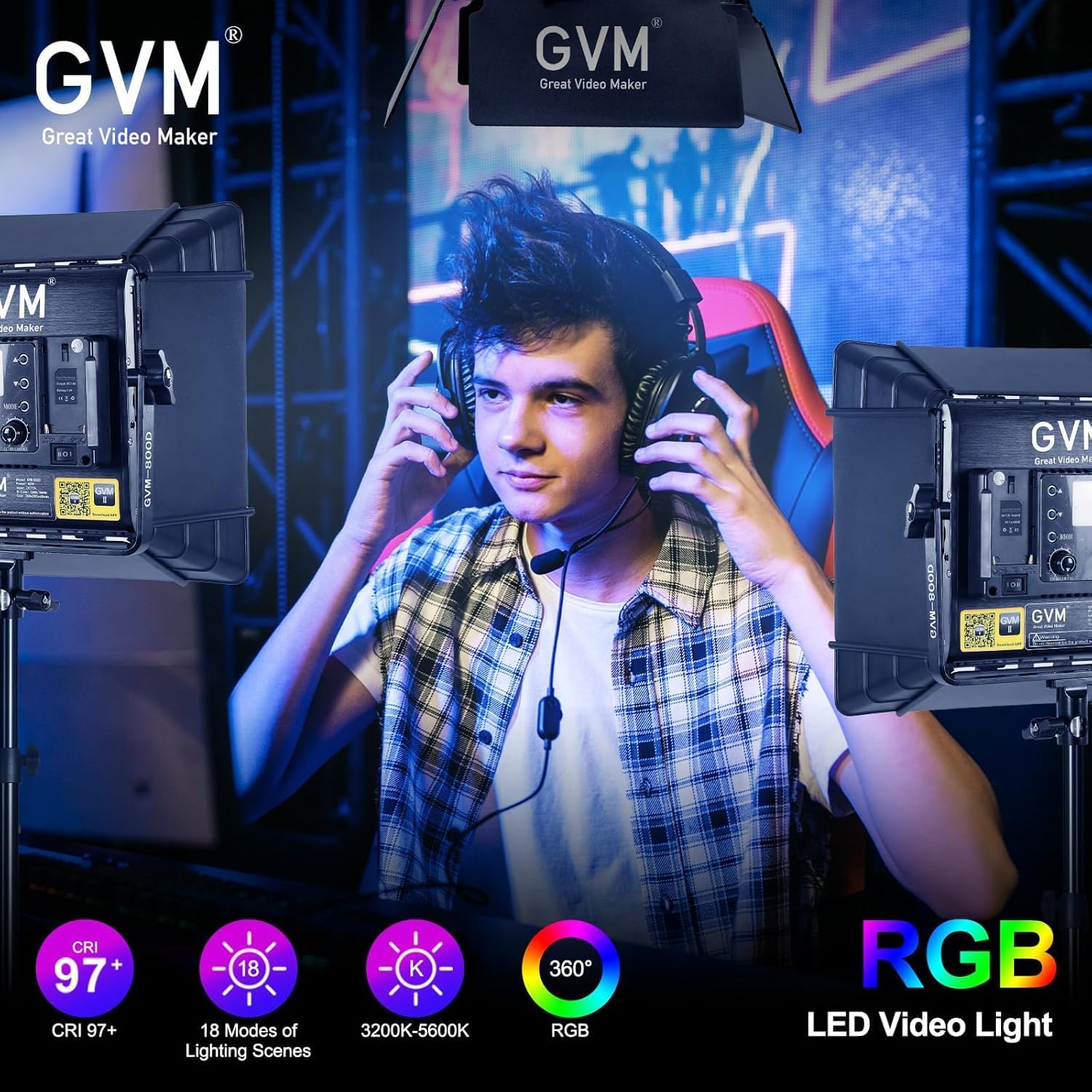 Kit de Iluminação de Vídeo LED - Photography Lighting Youtube avaliação e preço