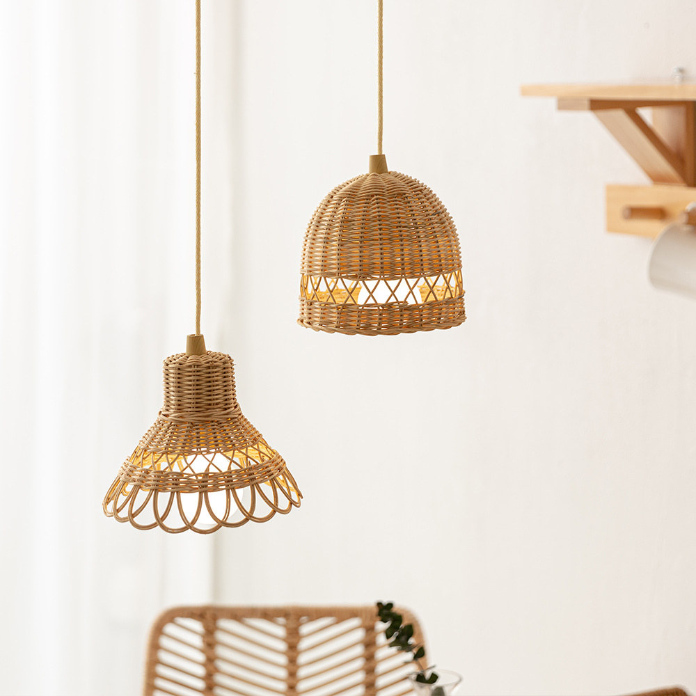 Rattan abajur artesanal acessó - Photography Lighting Home avaliação e preço